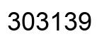 Number 303139 black image