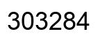 Number 303284 black image