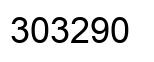 Number 303290 black image