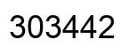 Número 303442 imagen negro