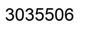 Number 3035506 black image