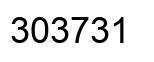 Number 303731 black image