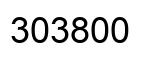 Number 303800 black image