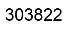 Número 303822 imagen negro