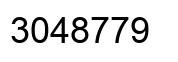 Número 3048779 imagen negro