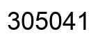 Number 305041 black image