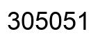 Number 305051 black image