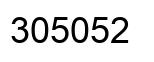 Number 305052 black image