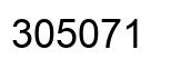 Number 305071 black image