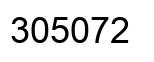 Number 305072 black image