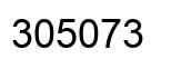 Number 305073 black image