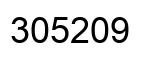 Number 305209 black image