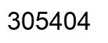 Number 305404 black image