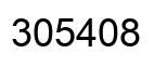 Number 305408 black image