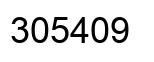 Number 305409 black image