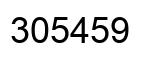 Number 305459 black image