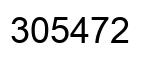 Number 305472 black image