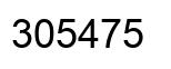 Number 305475 black image
