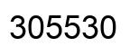 Number 305530 black image