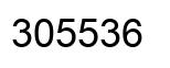 Number 305536 black image