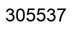 Number 305537 black image