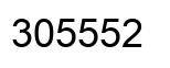 Number 305552 black image