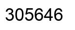 Number 305646 black image
