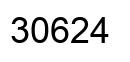 Number 30624 black image