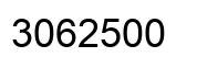 Number 3062500 black image