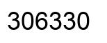 Number 306330 black image