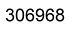 Number 306968 black image