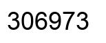 Number 306973 black image
