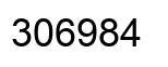 Número 306984 imagen negro