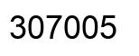 Number 307005 black image