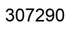 Number 307290 black image