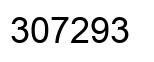 Number 307293 black image