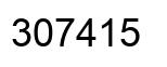 Número 307415 imagen negro