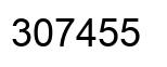 Número 307455 imagen negro