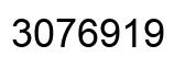 Number 3076919 black image