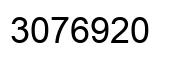 Número 3076920 imagen negro