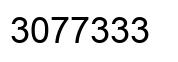 Número 3077333 imagen negro