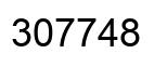 Number 307748 black image