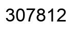 Number 307812 black image