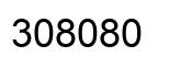 Number 308080 black image