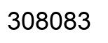 Number 308083 black image