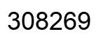 Number 308269 black image