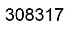 Number 308317 black image
