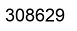 Number 308629 black image