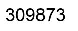 Number 309873 black image