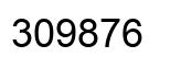 Number 309876 black image